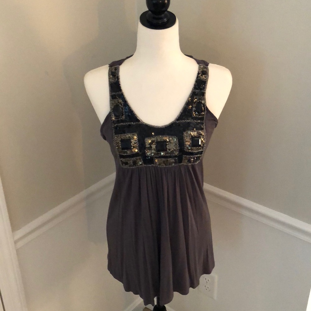 Beautiful beaded tank top-dress it up or down!